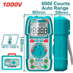 TOTAL 1000V, 6000 TRMS Auto-Range Multimeter with NCV & Temp