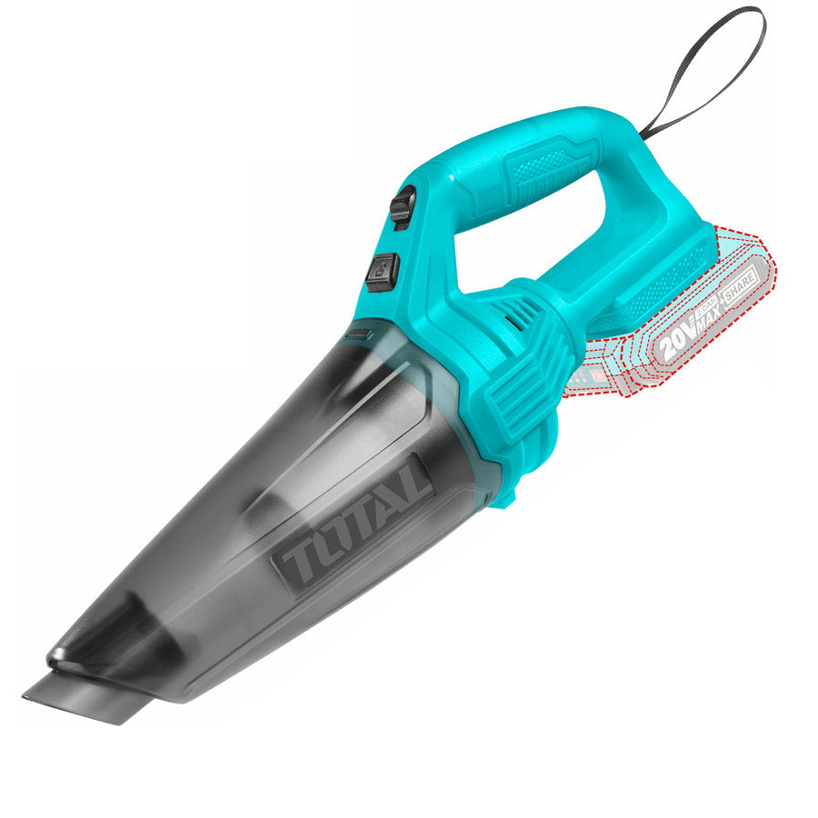 TOTAL 20V Cordless Vacuum Cleaner High Suction & 2Ah Battery