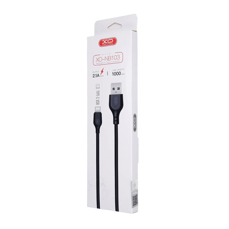 XO NB103 USB-A to USB-C Charging Cable – 1M, 2.1A