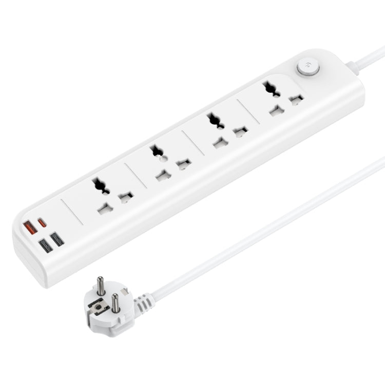 Yesido 3m High Power Fast Charging Socket EU Plug - White