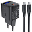 ACEFAST A113 PD20W GaN USB-C Charger with LED Display Set P5 (EU)