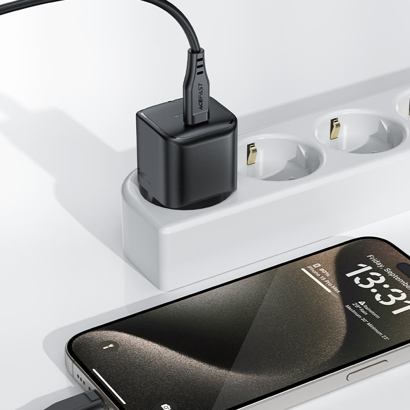 ACEFAST A77 Mini PD30W GaN Wall Charger Single USB-C EU Plug