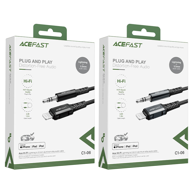 Acefast C1-06 Lightning to 3.5mm Audio Cable for iPhone