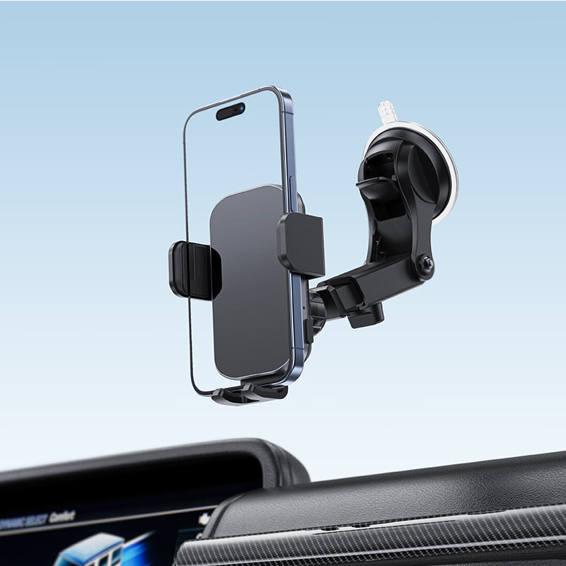 ACEFAST D53 15W Wireless Charging Car Holder with Auto-Clamp & Telescopic Rod