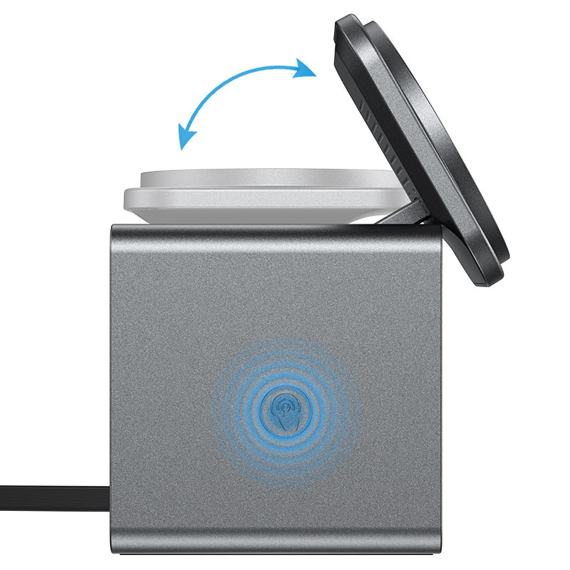 Acefast E34 3-in-1 Fast Wireless Charger Desktop Holder