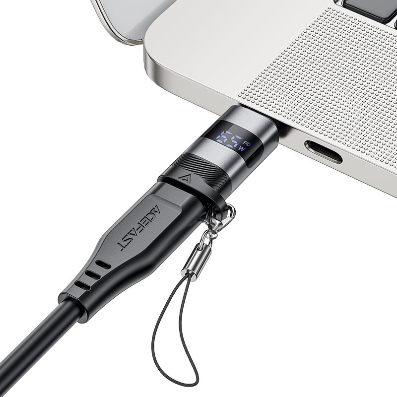 ACEFAST J9 USB-C to USB-C Adapter – 100W, Digital Display, Plug & Play