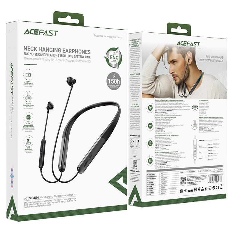 Acefast N1 ENC Wireless Earphones – Clear Sound