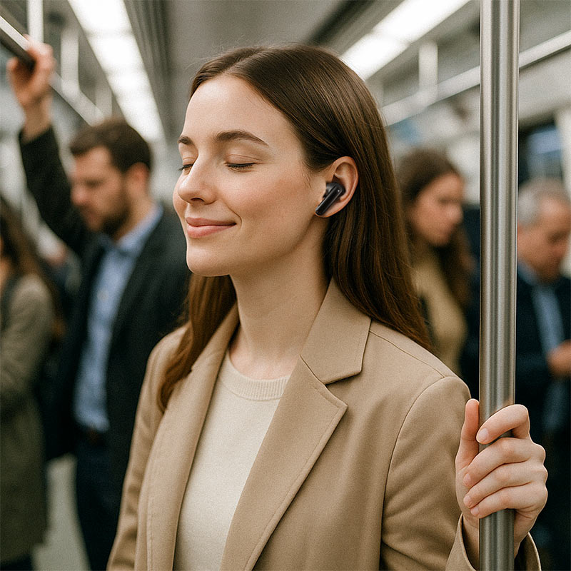 ACEFAST W5 Hybrid ANC TWS Earbuds – 6-Mic ANC | Bluetooth 5.4 | 30H Battery | Low Latency | IPX4 | Fast Charging