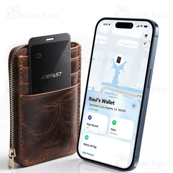 ACEFAST S3 Metal Card Smart Tracker – 2-Pack | Apple Find My | IP68 | Wireless Charging | MFi Certified | Wallet Tracker