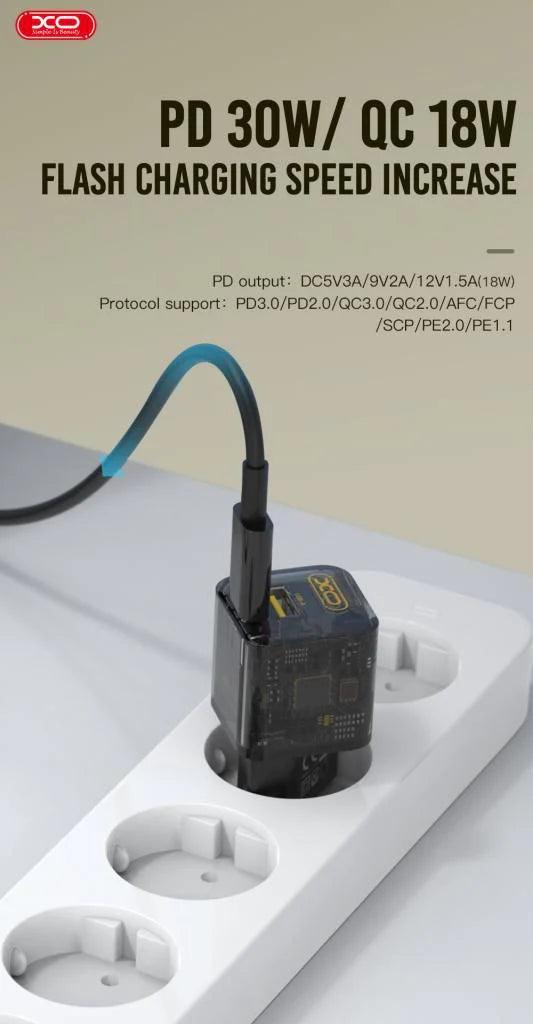 XO CE05(EU) PD30W + QC3.0 18W fast charger