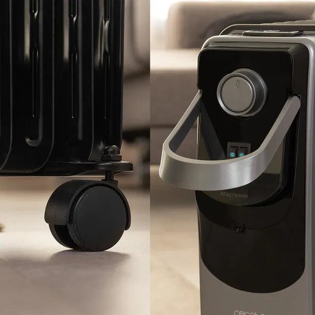 Cecotec ReadyWarm 9000 Space 360 Electric Oil Radiator - 9 Fins, 2000W, Black