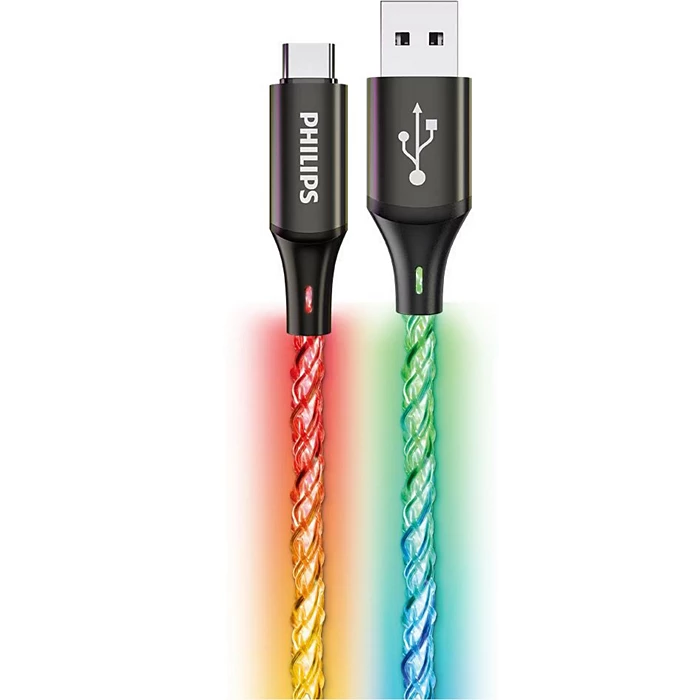 Philips USB-A to USB-C Cable – Fast Charging & Data Transfer