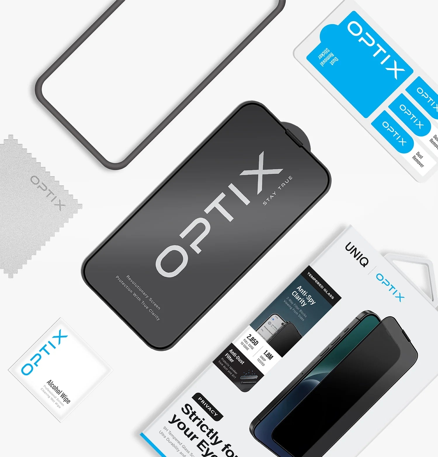 UNIQ OPTIX Privacy Glass for iPhone Pro 6.1 (2023)