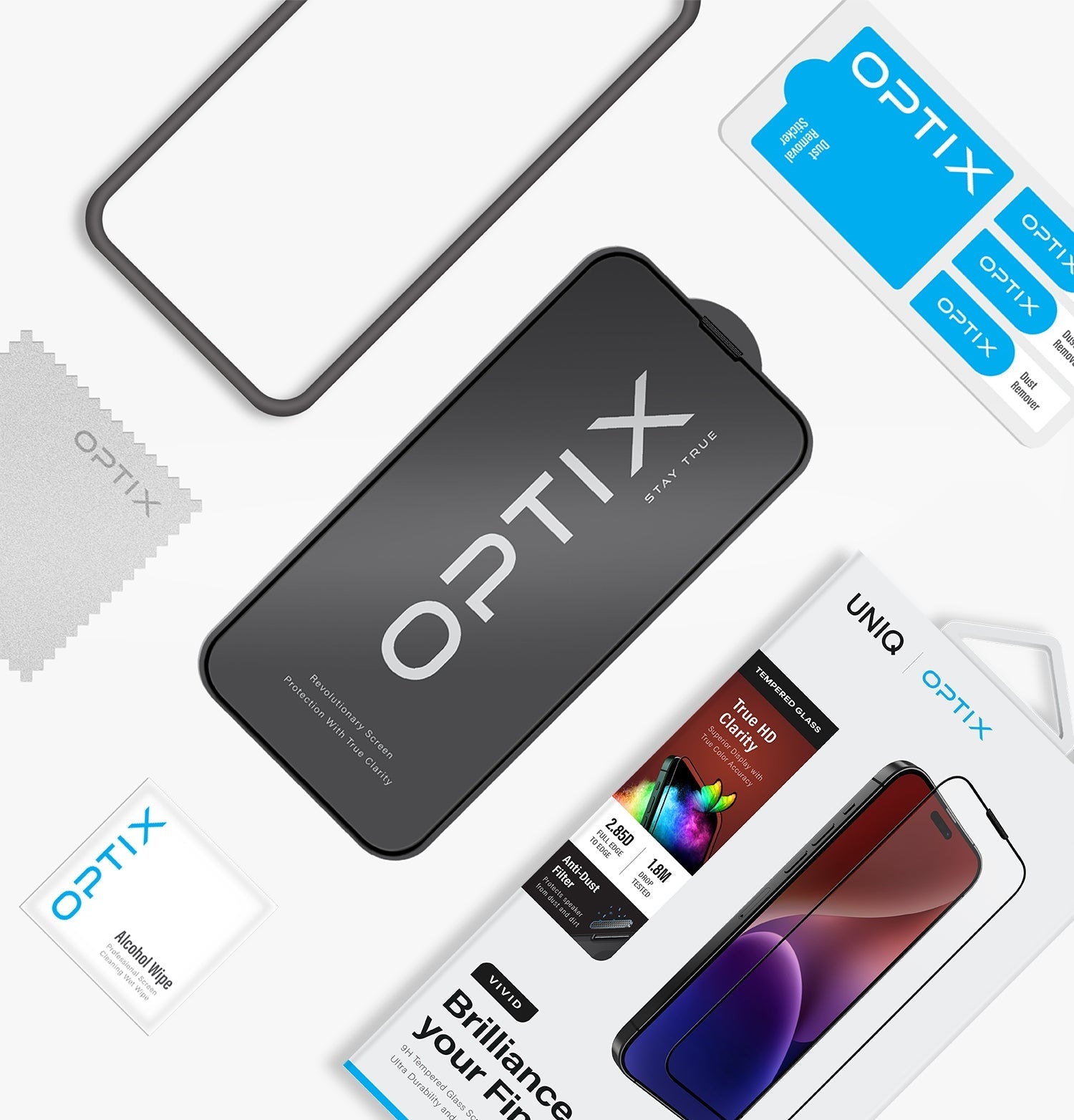 UNIQ OPTIX Vivid Clear Glass for iPhone Pro 6.7 (2023)