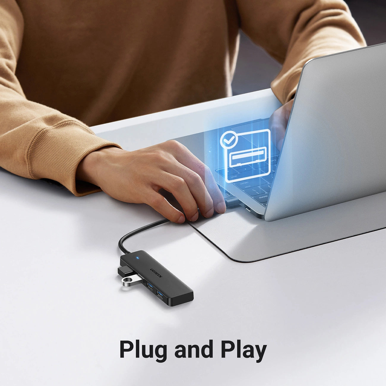 UGREEN USB 3.0 Hub 4-Port Ultra-Slim Splitter – 25851