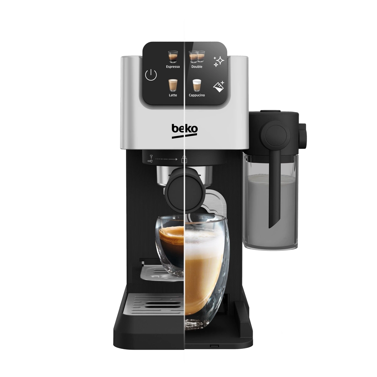 Beko 15 Bar Coffee Machine with Milk Frother