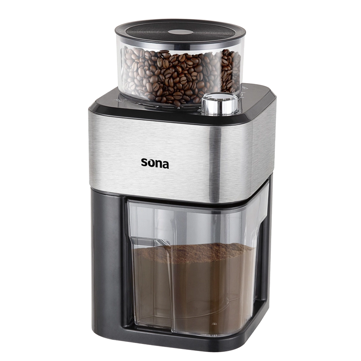 Sona Burr Coffee Grinder 100g | 120W Stainless Steel Blades | Model SCG-7302