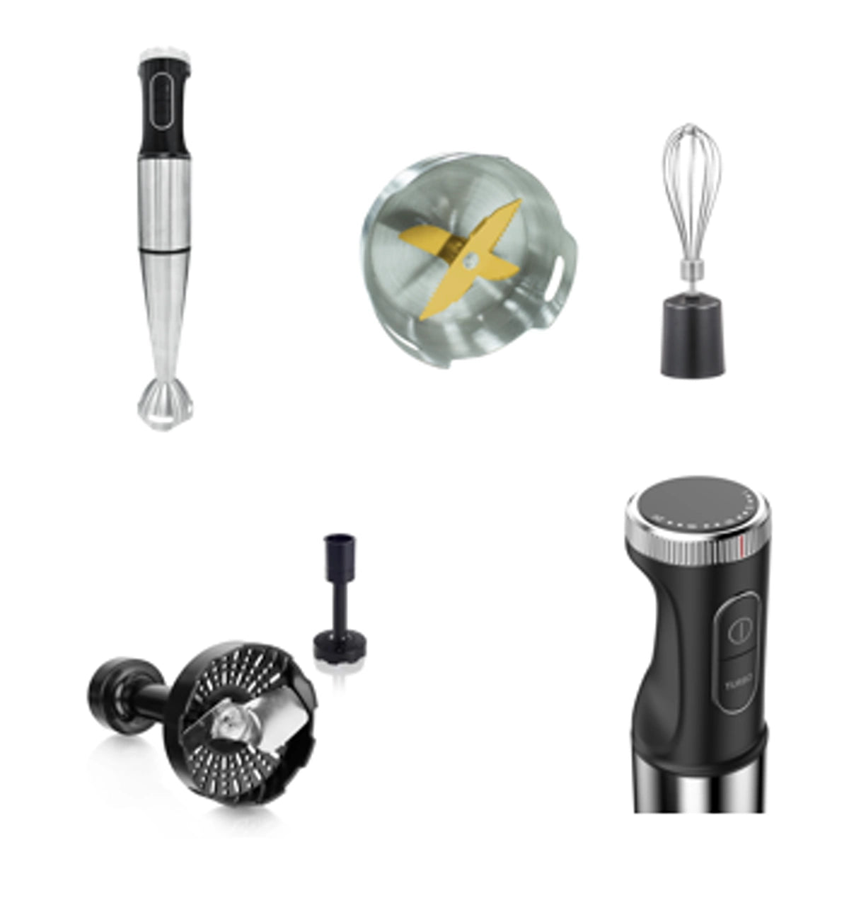 Sona 1500W Hand Blender with 2.5L Food Processor & Titanium Blade