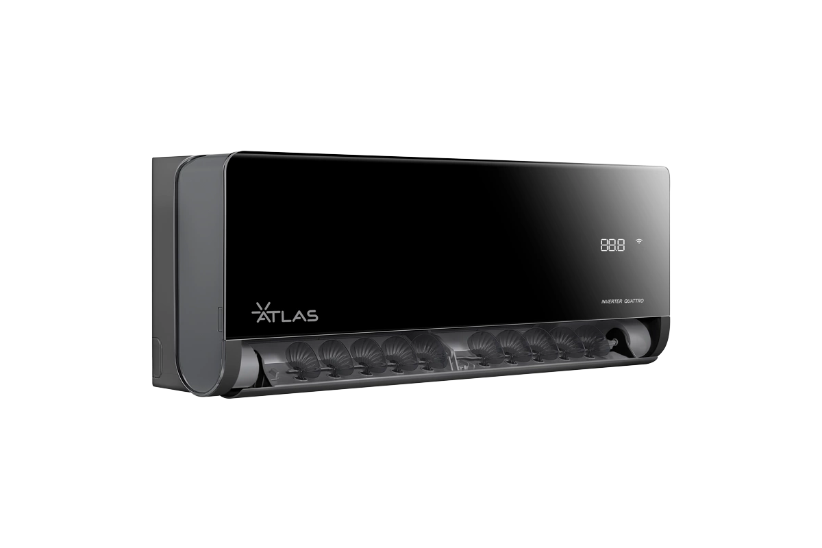 Atlas 1 Ton Inverter AC Black – A+++ Cooling & Style