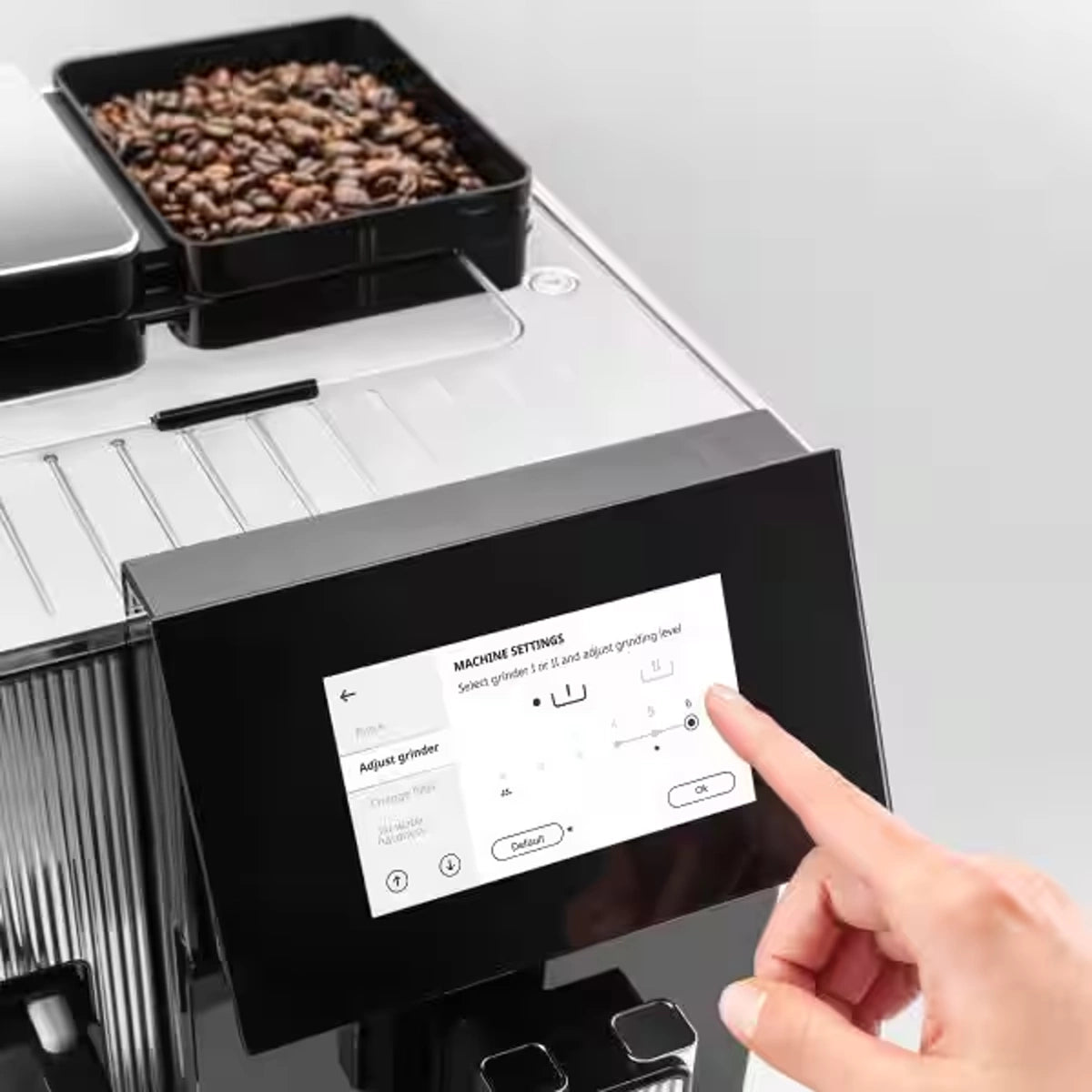 DeLonghi 19-Bar Coffee Maker with Smart Display & Customization