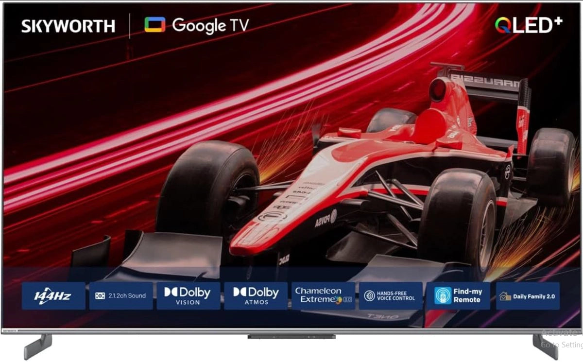 Skyworth 65” QLED 4K TV with 144Hz – Family Entertainment