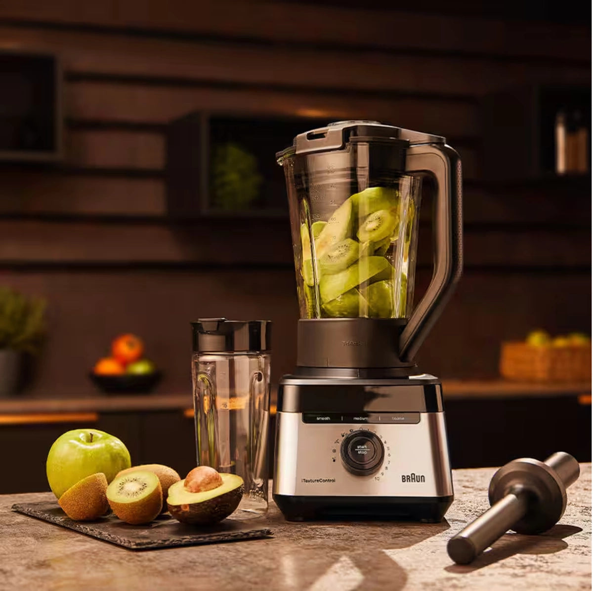Braun PowerBlend 7 Blender 1400W 2L Glass 10 Speeds & Pulse iTextureControl – Black (JB7551BK)