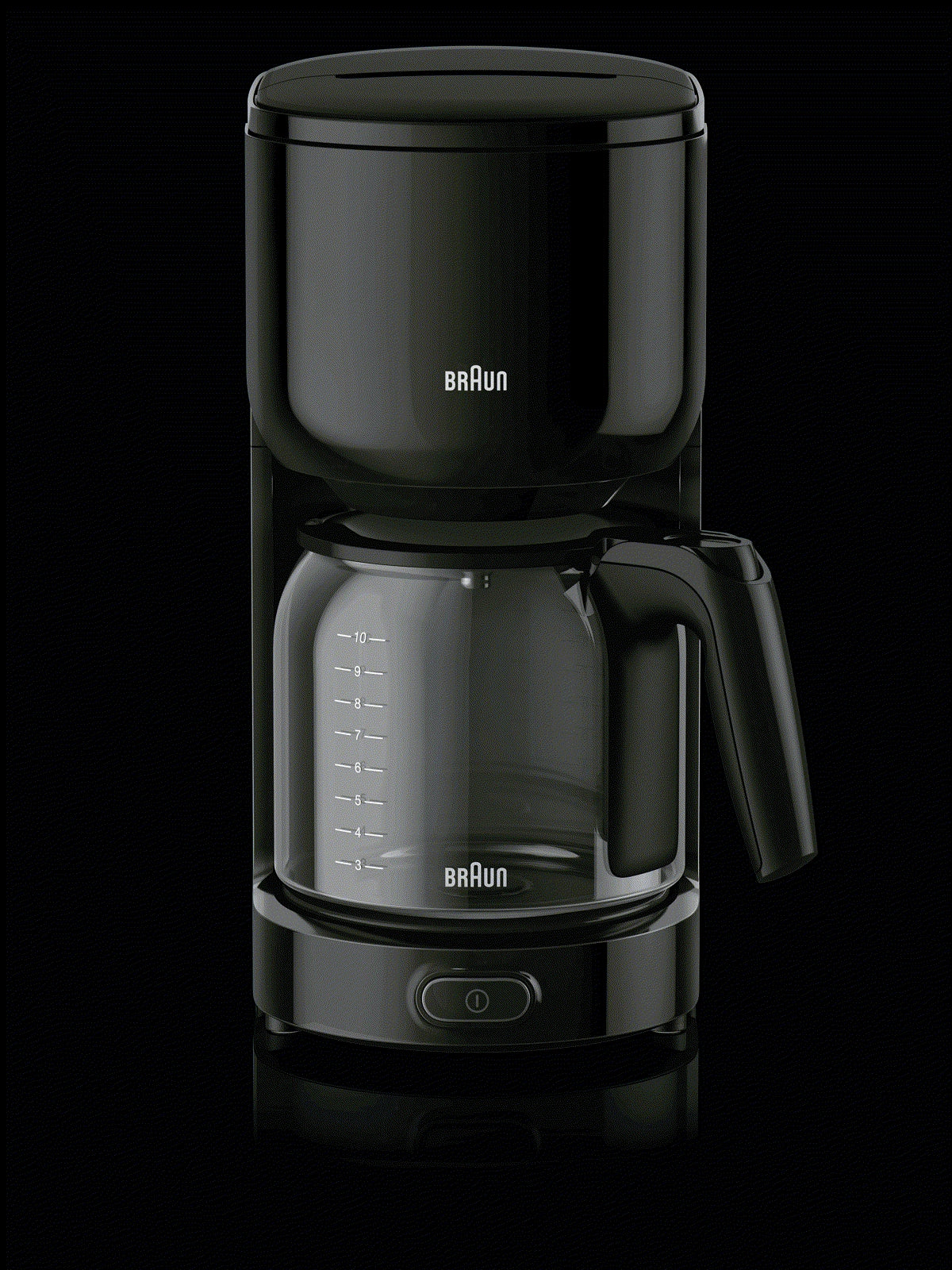 Braun PurEase Filter Coffee Maker 1000W 1.4L 12 Cups OptiBrew Technology Auto Shut-Off – Black (KF3120BK)