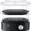 Braun IdentityCollection Food Steamer 850W 2-Tier 3.1L with Easy Timer – Black (FS5100BK)