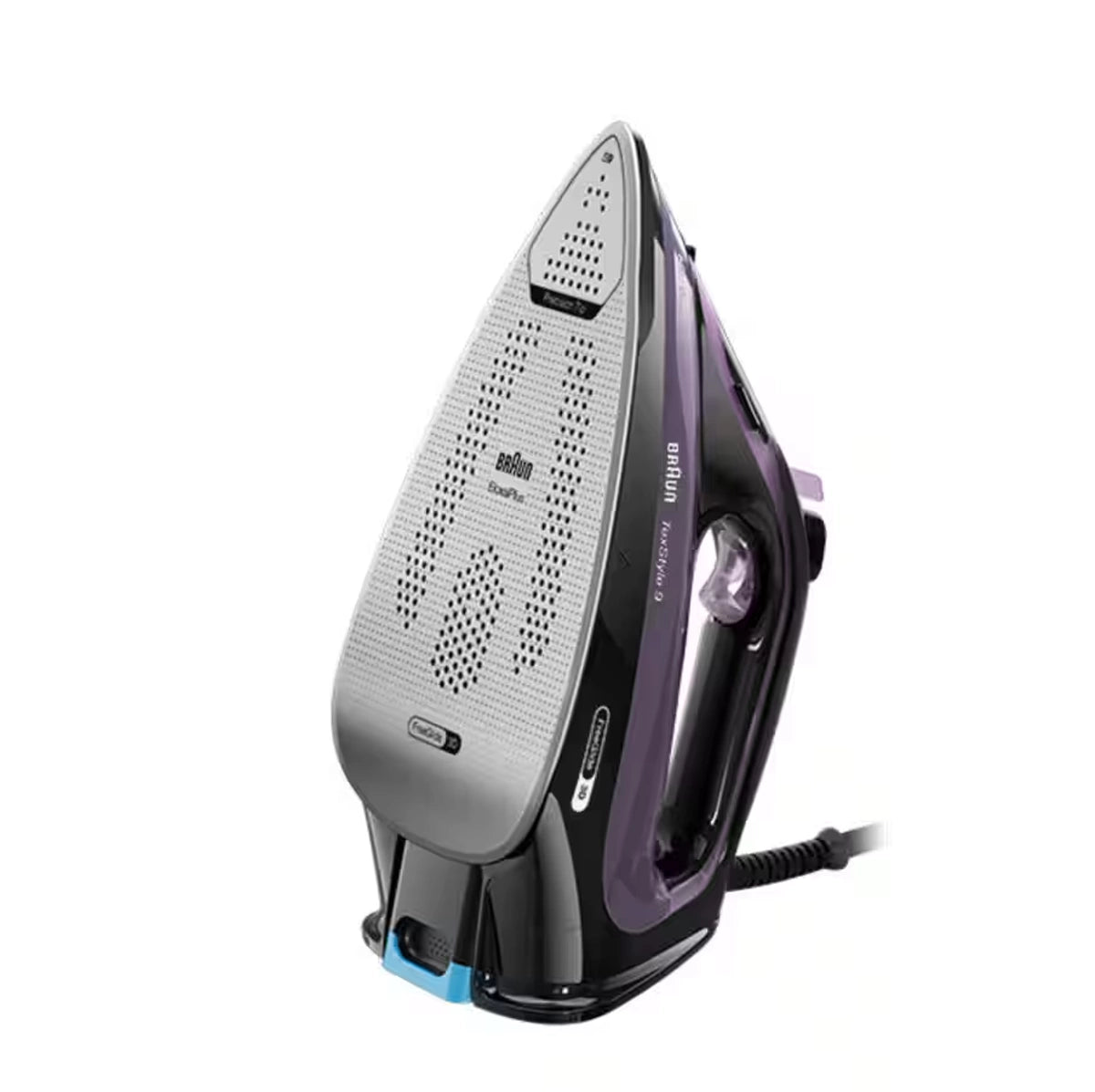 Braun TexStyle 9 Steam Iron 3100W 330ml FreeGlide 3D & iCare Technology EloxalPlus Ceramic Plate – Purple (SI9661VI)