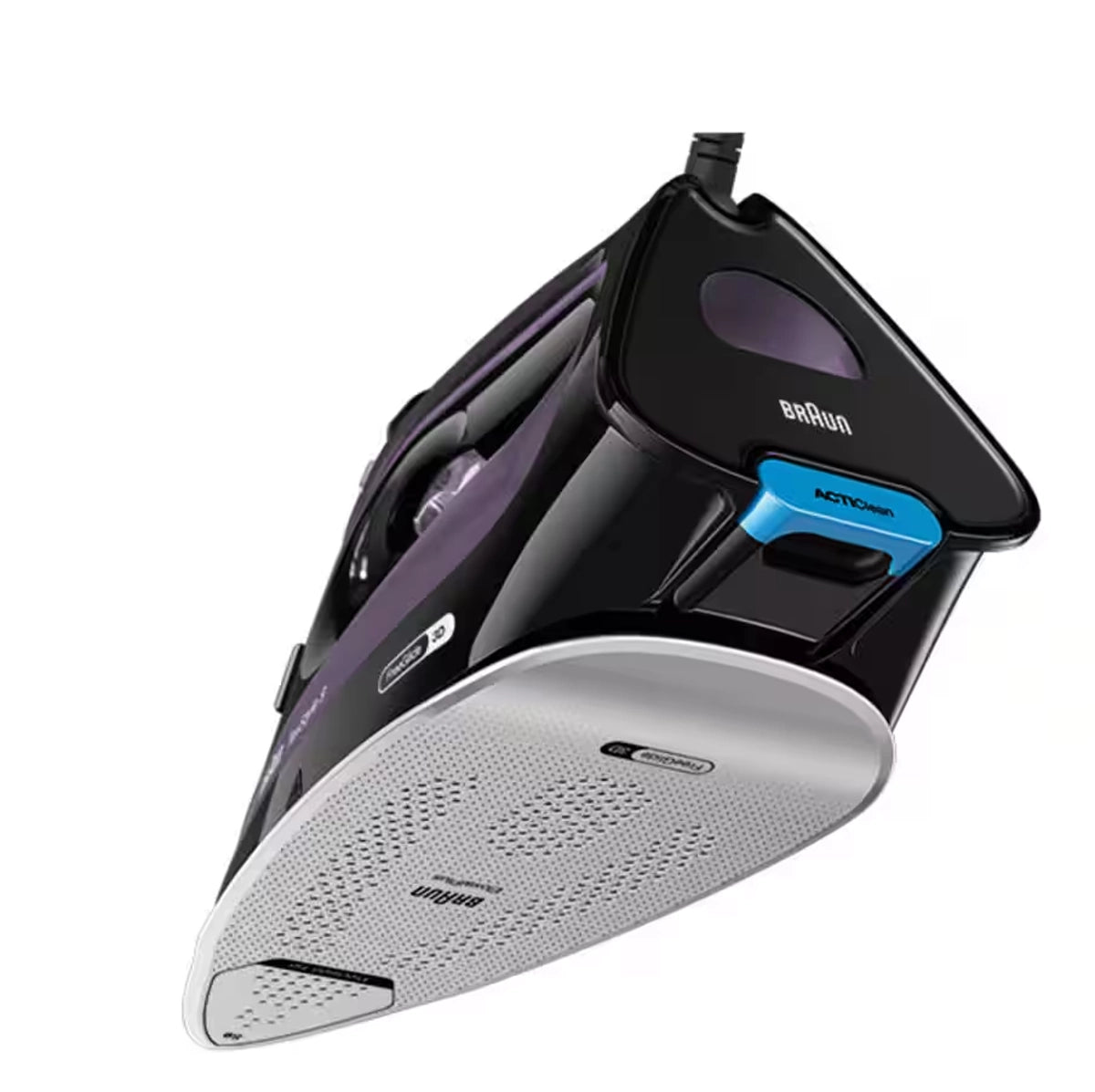 Braun TexStyle 9 Steam Iron 3100W 330ml FreeGlide 3D & iCare Technology EloxalPlus Ceramic Plate – Purple (SI9661VI)