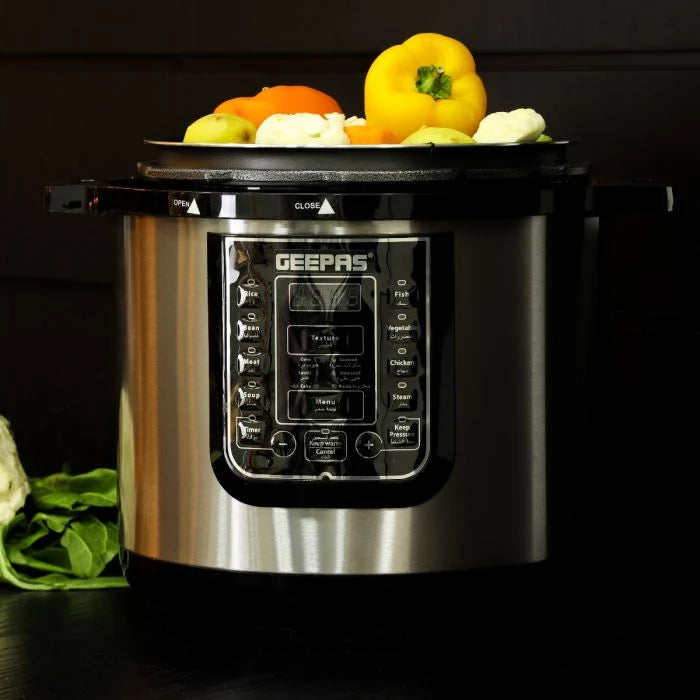 Geepas Digital Multi Cooker 12L Capacity 14 Cooking Programs
