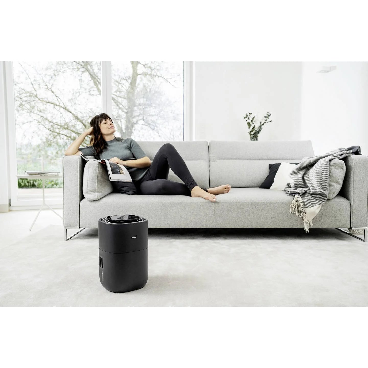 Beurer Humidifier - Cold Evaporation Air Humidifier 3L Black