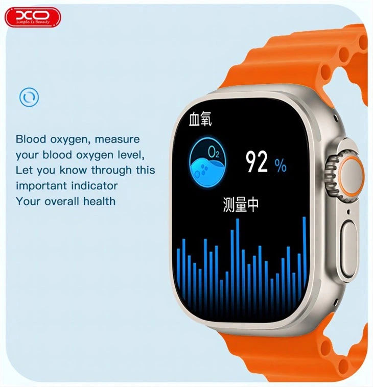 XO M8/S8 Ultra Smartwatch – Wireless Charging & Calls