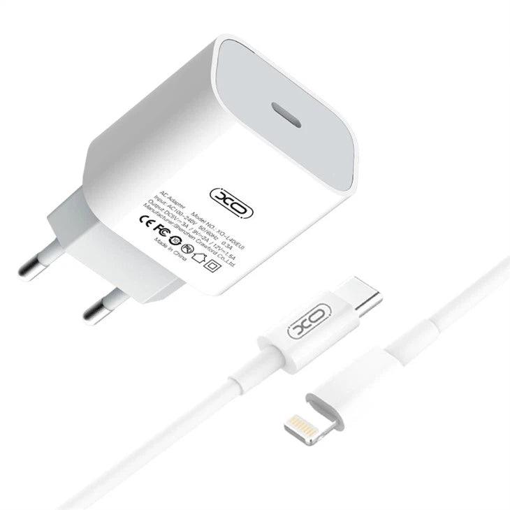 XO L40 EU PD 18W Single port charge whit Lightning cable
