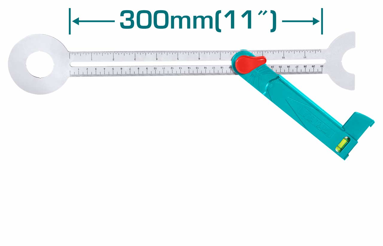 TOTAL Sliding T Bevel Gauge (TAHS3011) – Precision & Easy Angle Adjustment