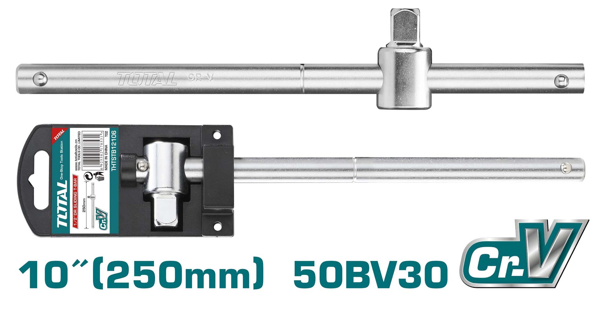 TOTAL DR. Sliding T-Bar 1/2″, 250mm – 10″ (THTSTB12106)