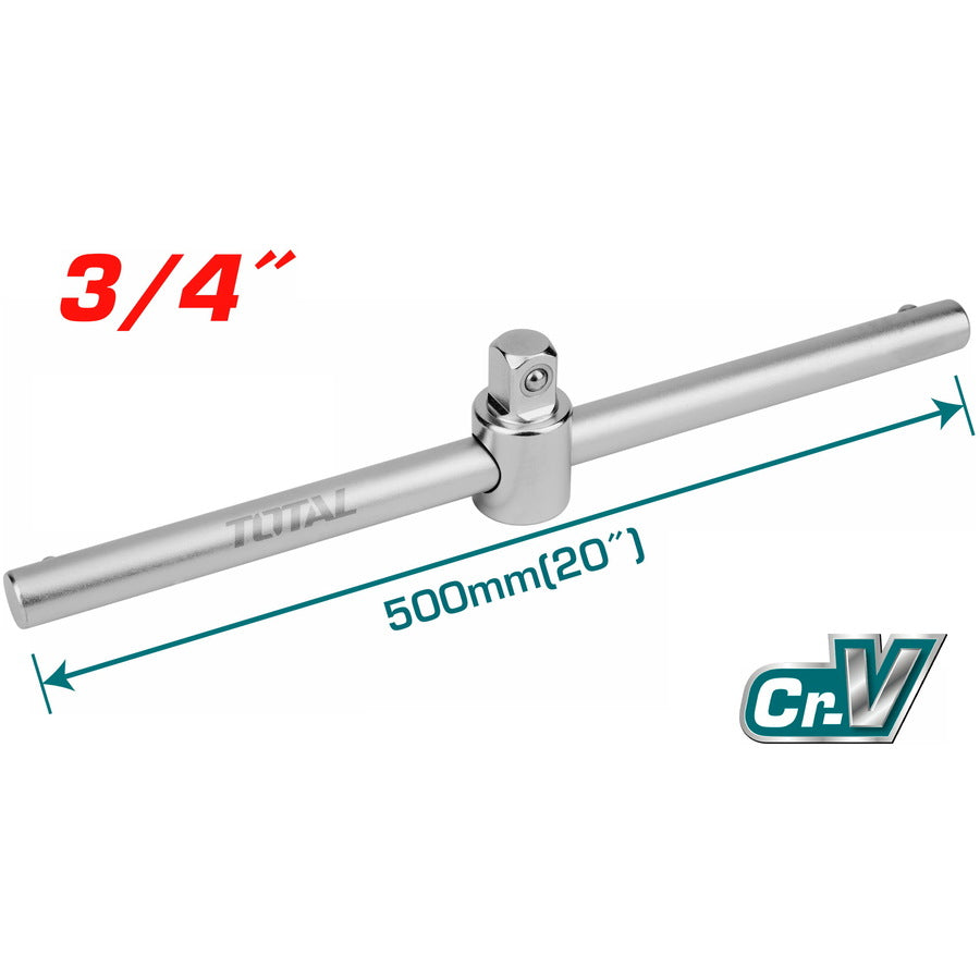 1/4″ Sliding T-Box Handle 500mm by Total (THTSTB34201)