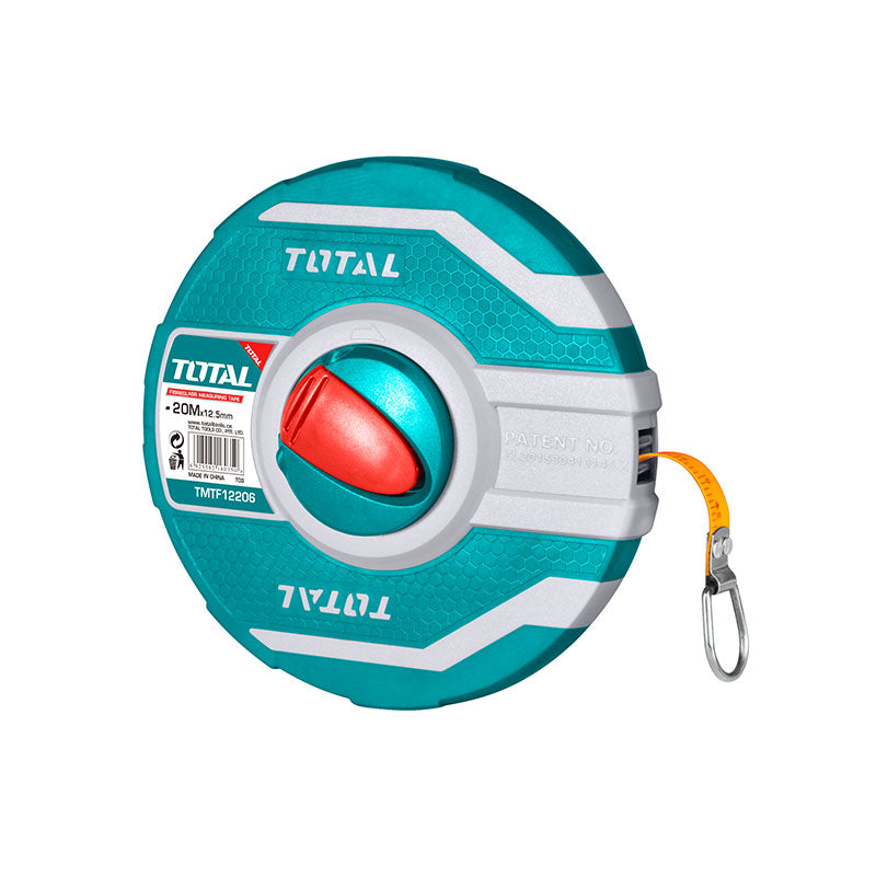 Total 20m Fiberglass Measuring Tape – Lightweight & Accurate