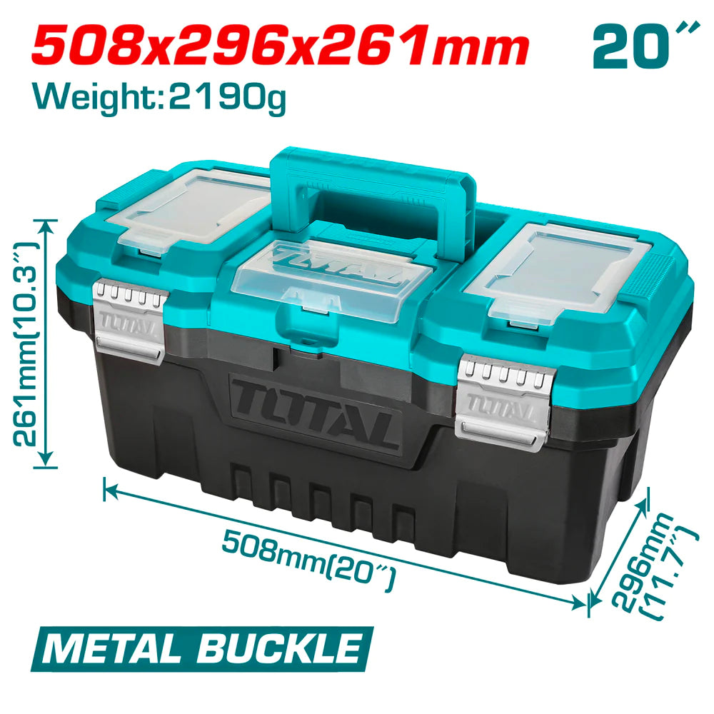 TOTAL 20-Inch Plastic Toolbox (TPBX0202)