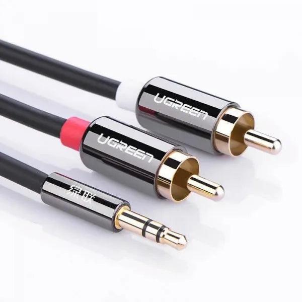UGREEN 3.5mm Male to 2RCA Male Cable 3m (Black) AV116.