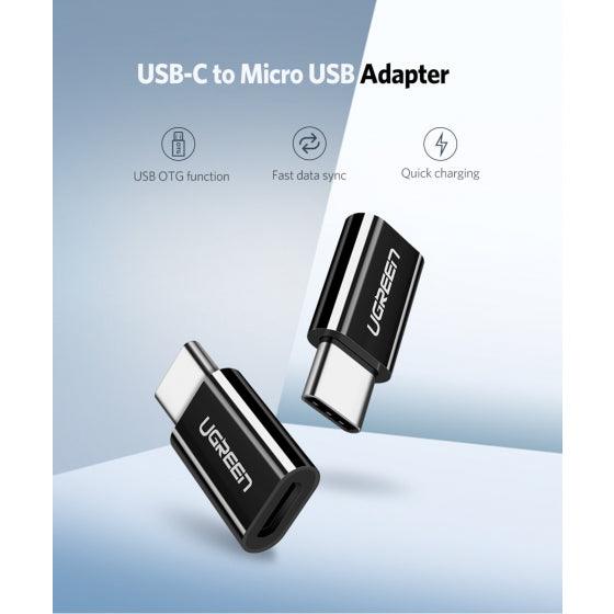 UGREEN USB-C to Micro USB Adapter (Black)