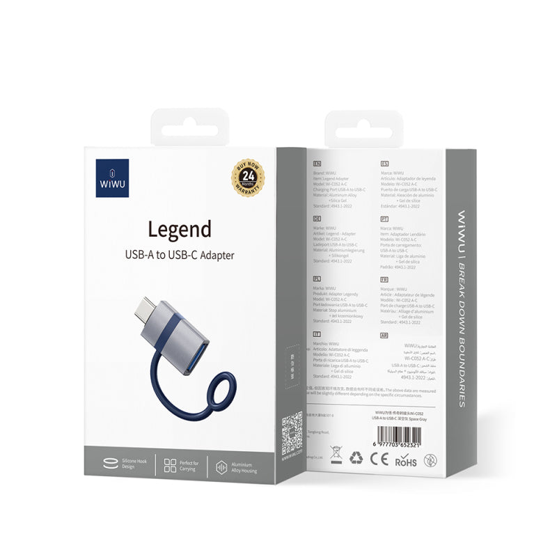 WiWU USB to Type-C Adapter | Fast & Durable Connection