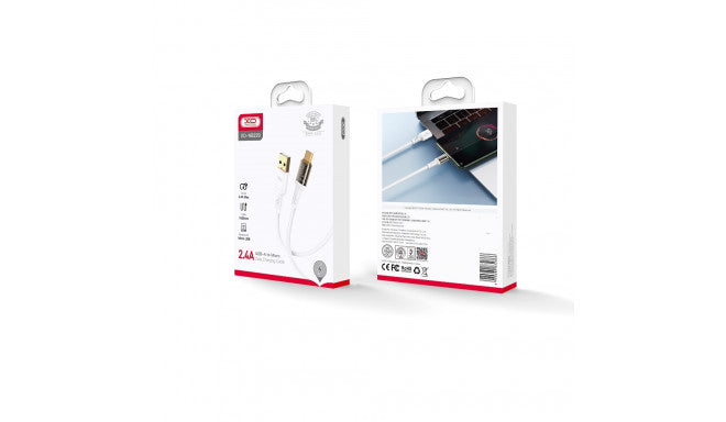 XO NB229 USB-C Clear Cable 2.4A – 1M
