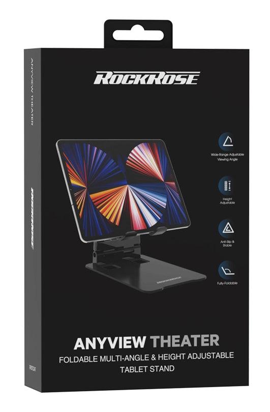 Rockrose Office Tablet Stand Adjustable & Stable - Black