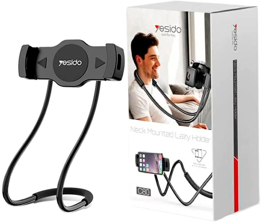 Yesido C80 Neck Holder Comfortable & Secure Device Support - Black