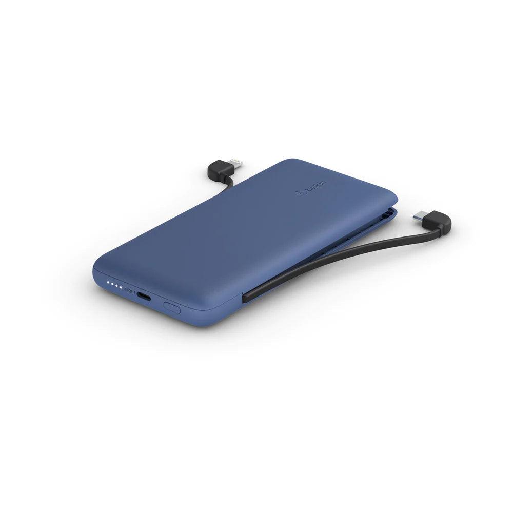 Belkin 10,000 mAh USB C Power Bank with Integrated Cables