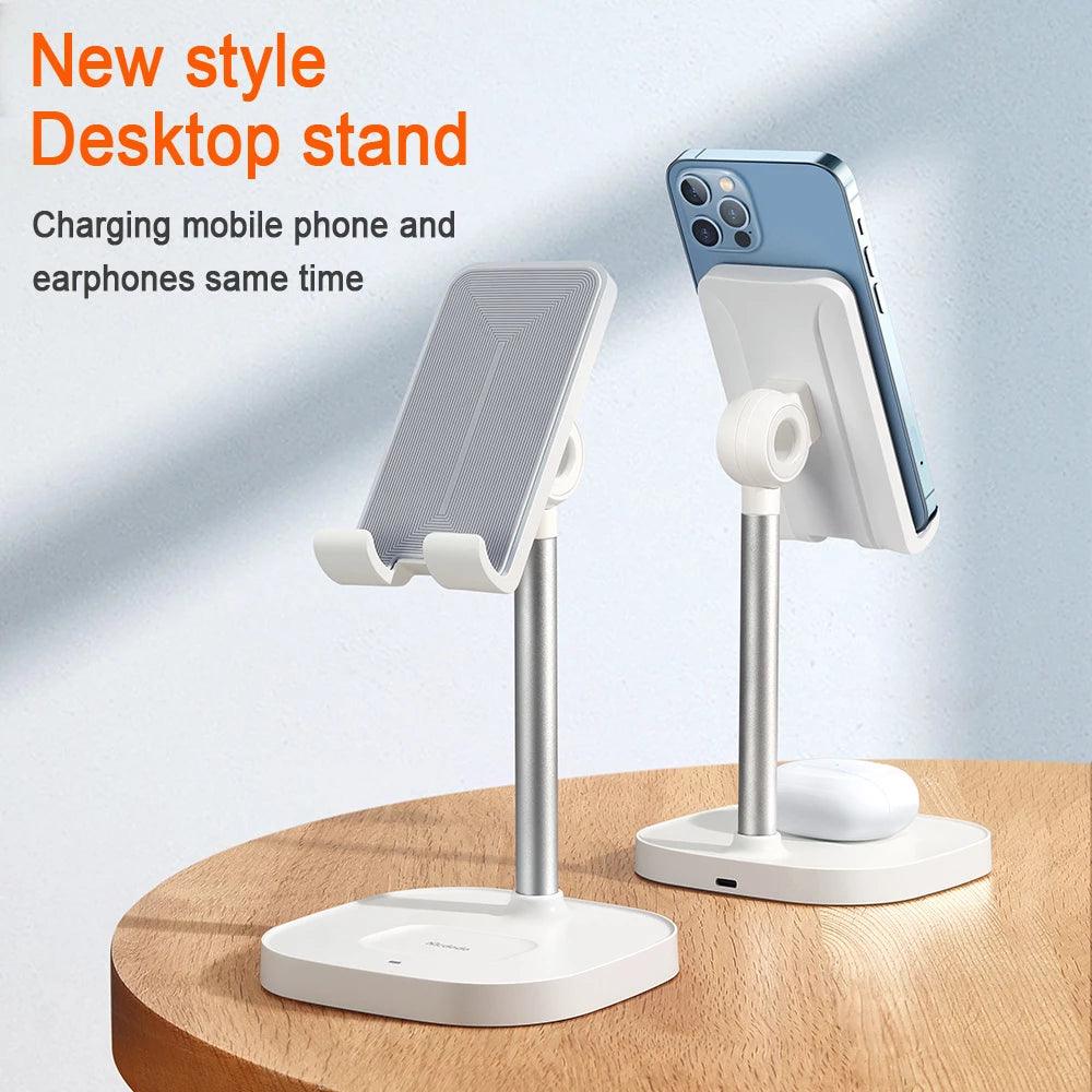 Mcdodo 2 in 1 Wireless Charger & Desktop Stand 20W Fast Charge - White