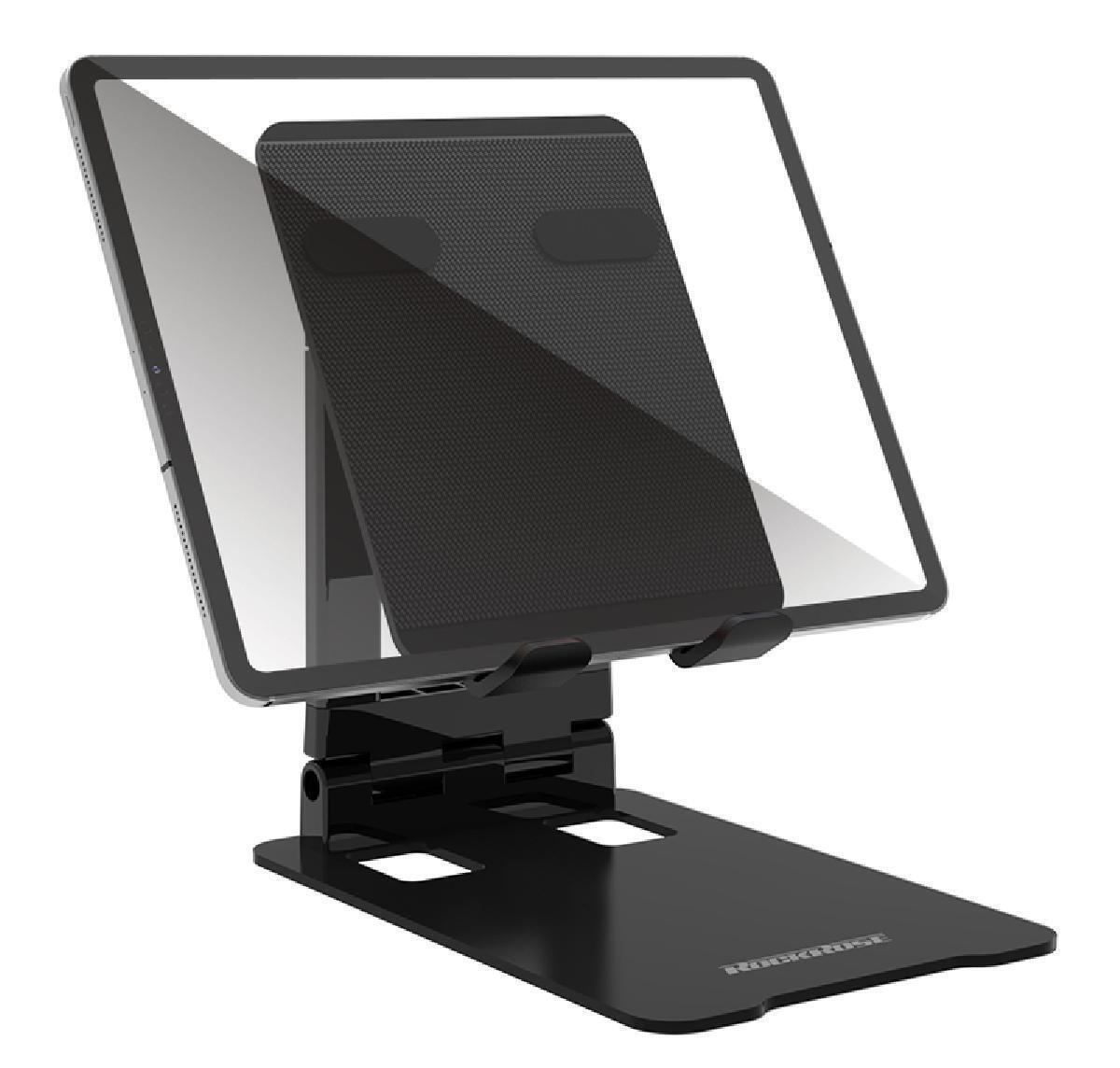 Rockrose Office Tablet Stand Adjustable & Stable - Black