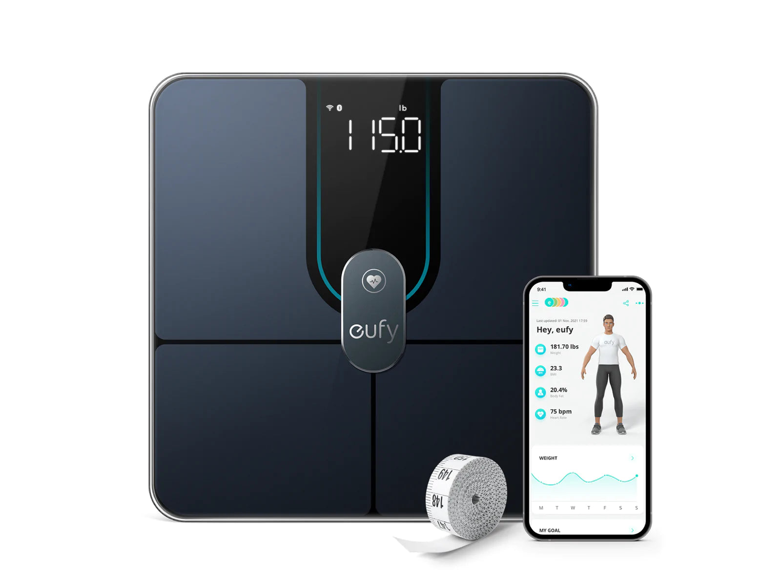 Anker Eufy Smart Scale P2 Pro - Black