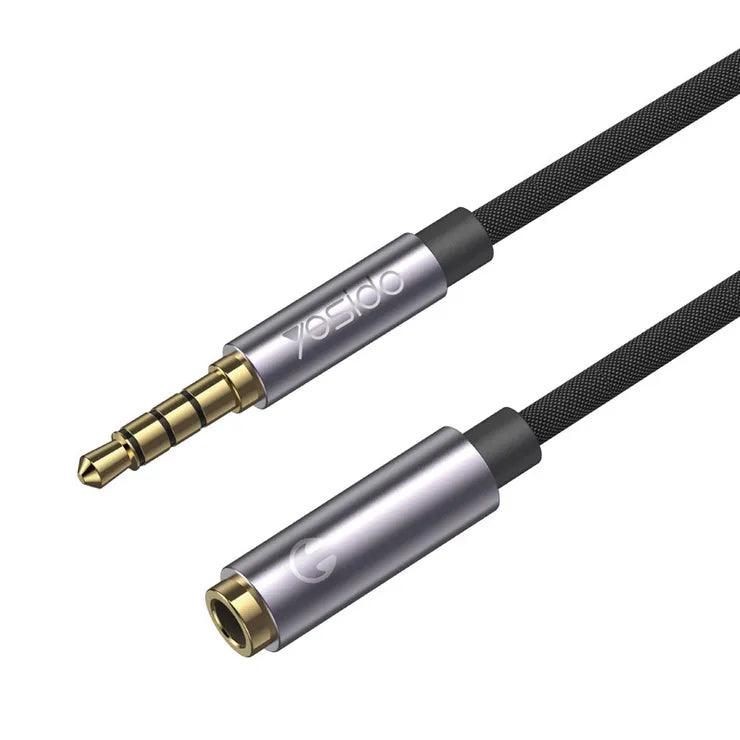 Yesido YAU-26 3.5mm Audio Adapter 1m High Quality - Gray